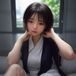 主编韩若溪头像，女性，简约书房背景，戴细框眼镜，表情认真专注